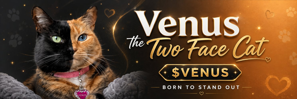 Venus the Two Face Cat $VENUS Born To Stand Out